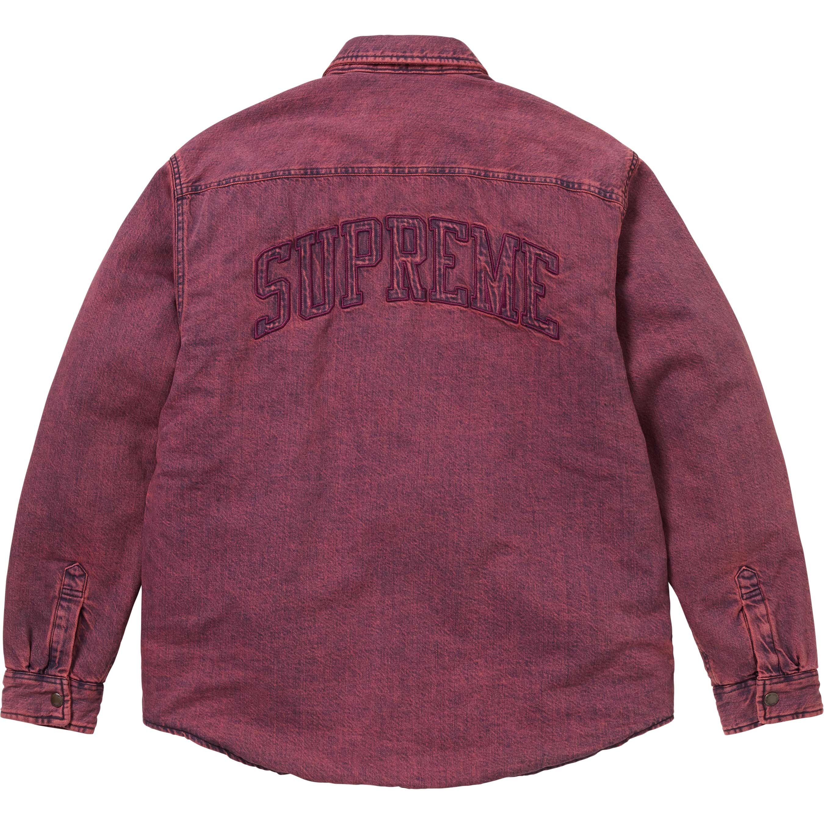 Shearling Lined Denim Work Shirt view 11